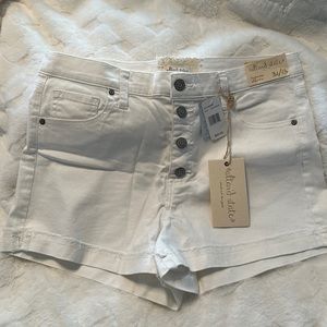 Altar’d State white denim shorts